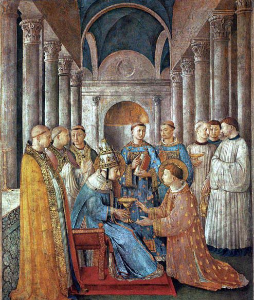 St Sixtus Ordains St Lawrence